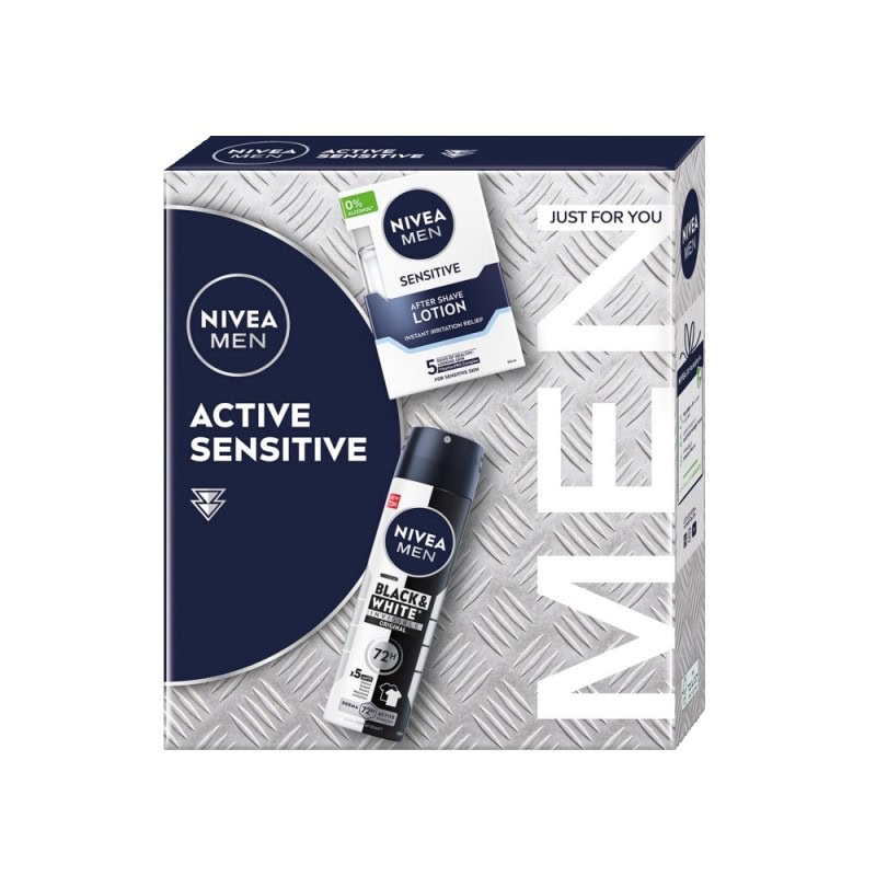 NIVEA CAS MEN(ASL100ML+DEO150ML) ACTIVE SENSITIVE