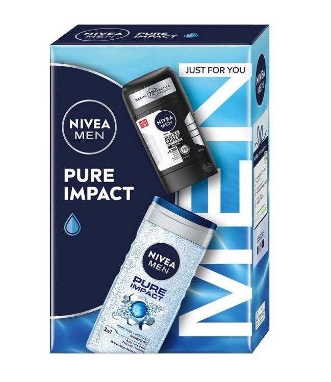 NIVEA CAS MEN(GEL250ML+STICK50ML) PURE IMPACT