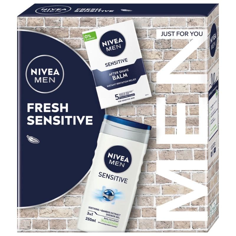 NIVEA CAS MEN(ASL100ML+GEL250ML) SENSITIVE FRESH